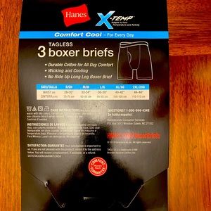 Hanes X-Temp briefs
